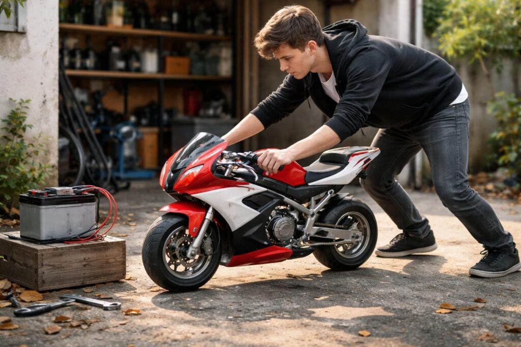 découvrez comment démarrer facilement une pocket bike même lorsque la batterie est morte grâce à nos astuces simples et efficaces.