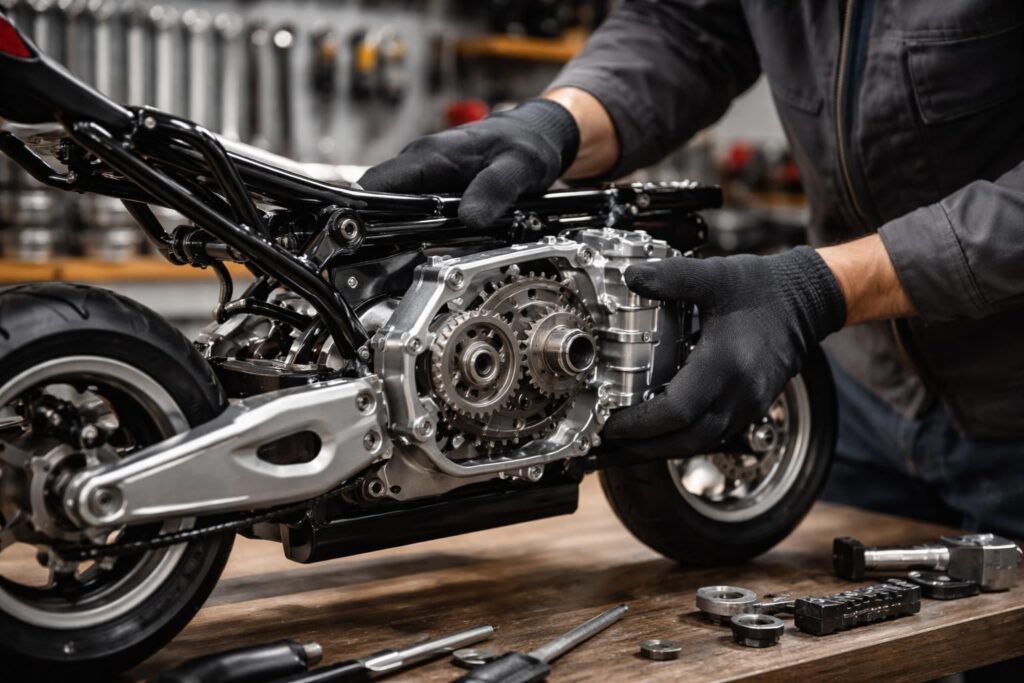 découvrez étape par étape comment installer une boîte de vitesses sur une pocket bike pour améliorer ses performances et sa maniabilité.