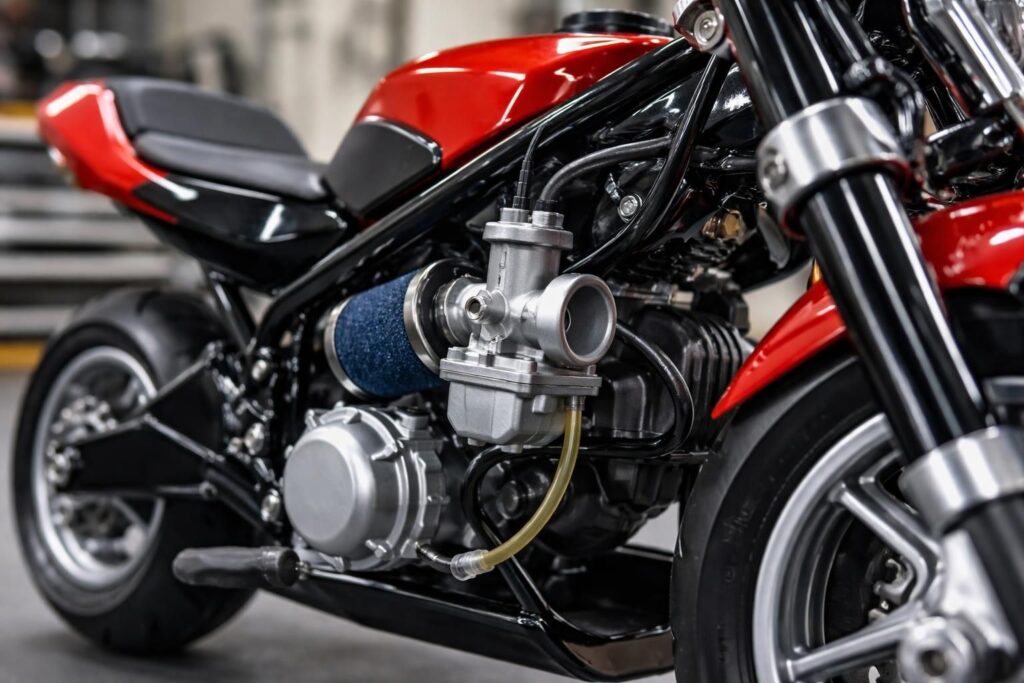 découvrez où se situe le trop-plein du carburateur sur une pocket bike et apprenez à l'identifier pour optimiser le fonctionnement de votre mini moto.