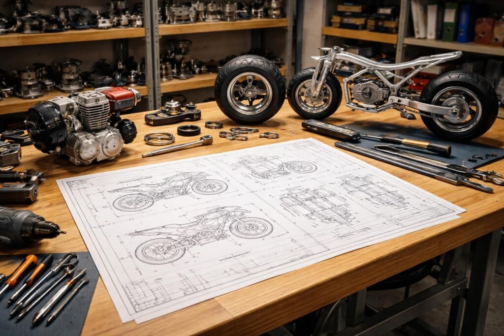 Plans pdf pour fabriquer une pocket bike ? 2 téléchargez des plans pdf détaillés pour fabriquer facilement votre propre pocket bike. guide complet pour construire pas à pas votre mini moto.